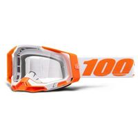 100% Racecraft2 Goggles Orange Clear Lens