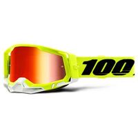 100% Racecraft2 Goggles Yellow Mirror Red Lens