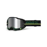 100% Accuri 2 Goggles Overlord Flash Silver Lens