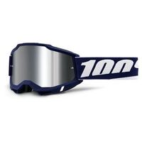 100% Accuri 2 Goggles Mifflin Mirror Silver Flash Lens