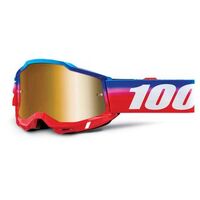100% Accuri 2 Goggles Unity Mirror True Gold Lens