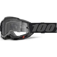100% Accuri 2 Enduro Moto Goggles Blk-Clear Lens