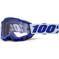 100% Accuri 2 Enduro Moto Goggles Blue-Clear Lens