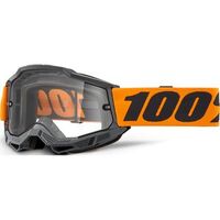 100% Accuri 2 Enduro Moto Goggles Org-Clear Lens