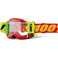 100% ACCURI 2 FORECAST Goggles Red-Clear Lens