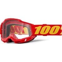 100% ACCURI 2 OTG Goggles Red - Clear Lens