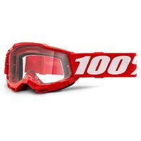 100% Accuri 2 Youth Goggles Red Clear Lens