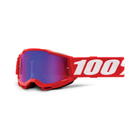 100% Accuri 2 Youth Goggles Red Mirror Red/Blue Lens