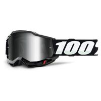 100% Accuri 2 Youth Goggles Black Mirror Silver Lens