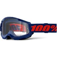 100% STRATA 2 Goggles Navy - Clear Lens