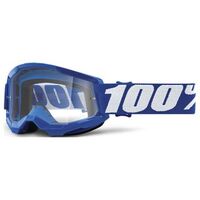 100% Strata2 Youth Goggles Blue Clear Lens
