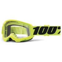 100% Strata2 Youth Goggles Yellow Clear Lens