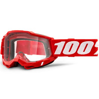 100% Accuri 2 OTG Goggles Red Clear Lens