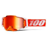 100% Armega Goggles Regal Mirror Red Lens