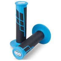 Protaper Clamp-On 1/2 Waffle Grip Neon Blue