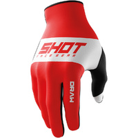 Shot Racing Gear Gloves 2026 Draw Sky Red 