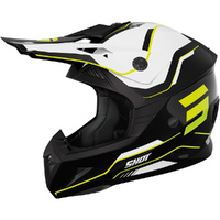 Shot Racing Gear Helmet 2026 Pulse Lines Black/Neon Yellow Gloss 