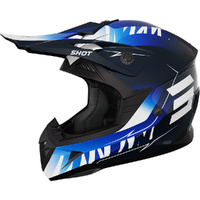Shot Racing Gear Helmet 2026 Pulse X-treme Blue Gloss Kids 