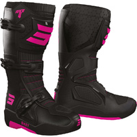 Shot Racing Gear Boots Racing 4 Black/Pink Womens 