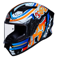 SMK Stellar Helmet Graffiti Black Red Orange