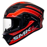 SMK Stellar Helmet Bolt Matt Black Red White