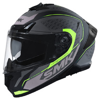 SMK Typhoon Helmet RD1 Matt Black Grey Yellow 