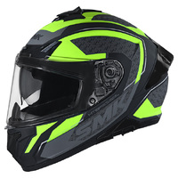 SMK Typhoon Helmet RD1 Matt Black Yellow Grey 