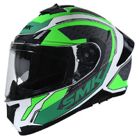 SMK Typhoon Helmet RD1 Matt White Green Grey 
