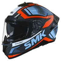 SMK Typhoon Helmet Thorn Matt Black Orange Grey 