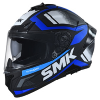 SMK Typhoon Helmet Thorn Matt Black Blue White 