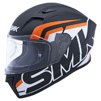 SMK Stellar Helmet Stage Matt Black White Orange