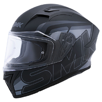 SMK Stellar Helmet Stage Matt Black Grey Black