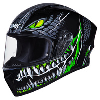 SMK Helmet Stellar Taotei GL268 Black Grey Green