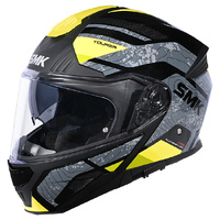 SMK Helmet Gullwing Navigator GL264 Black Grey Yellow