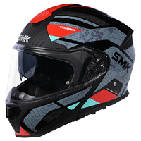 SMK Helmet Gullwing Navigator GL263 Black Grey Red