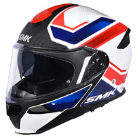 SMK Helmet Gullwing Supertour MA153 Matt White Blue Red