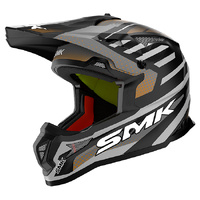 SMK Helmet Allterra Bulldozer MA267 Matt Black Grey Orange