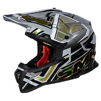 SMK Helmet Allterra X-Aces Gl627 Grey Black Orange