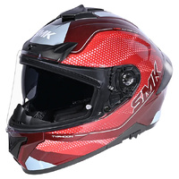SMK Helmet Typhoon 06 Mystic MA336 Matt Red Grey