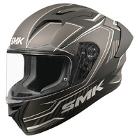 SMK Helmet Stellar Adox MA266 Matt Black Grey
