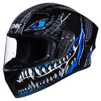 SMK Helmet Stellar Taotei GL265 Black Grey Blue