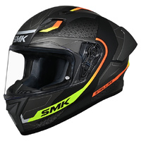 SMK Helmet Stellar Flight MA264 Matt Black Grey Yellow