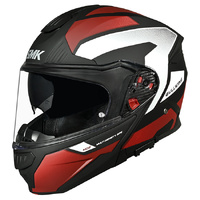 SMK Helmet Gullwing Sonic MA231 Matt Black Red White