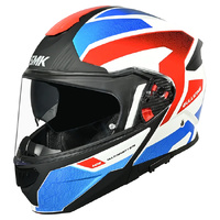 SMK Helmet Gullwing Sonic GL153 White Blue Red