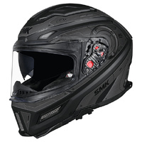 SMK Helmet Agnar Cyborg MA266 Matt Black Grey