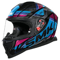 SMK Helmet Nova Track GL259 Black Blue Pink
