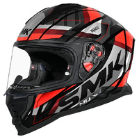 SMK Helmet Nova Track GL263 Black Grey Red