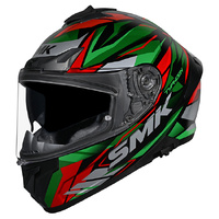 SMK Helmet Typhoon 06 Rival MA283 Matt Black Green Red
