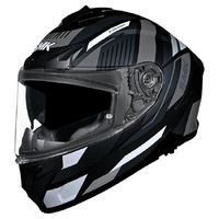 SMK Helmet Typhoon 06 Sparko MA266 Matt Black Grey