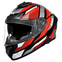 SMK Helmet Typhoon 06 Sparko GL236 Black Red Grey